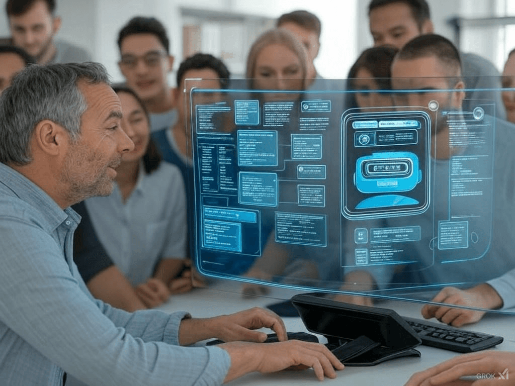 Illustration d’une interaction avec un chatbot multimodal